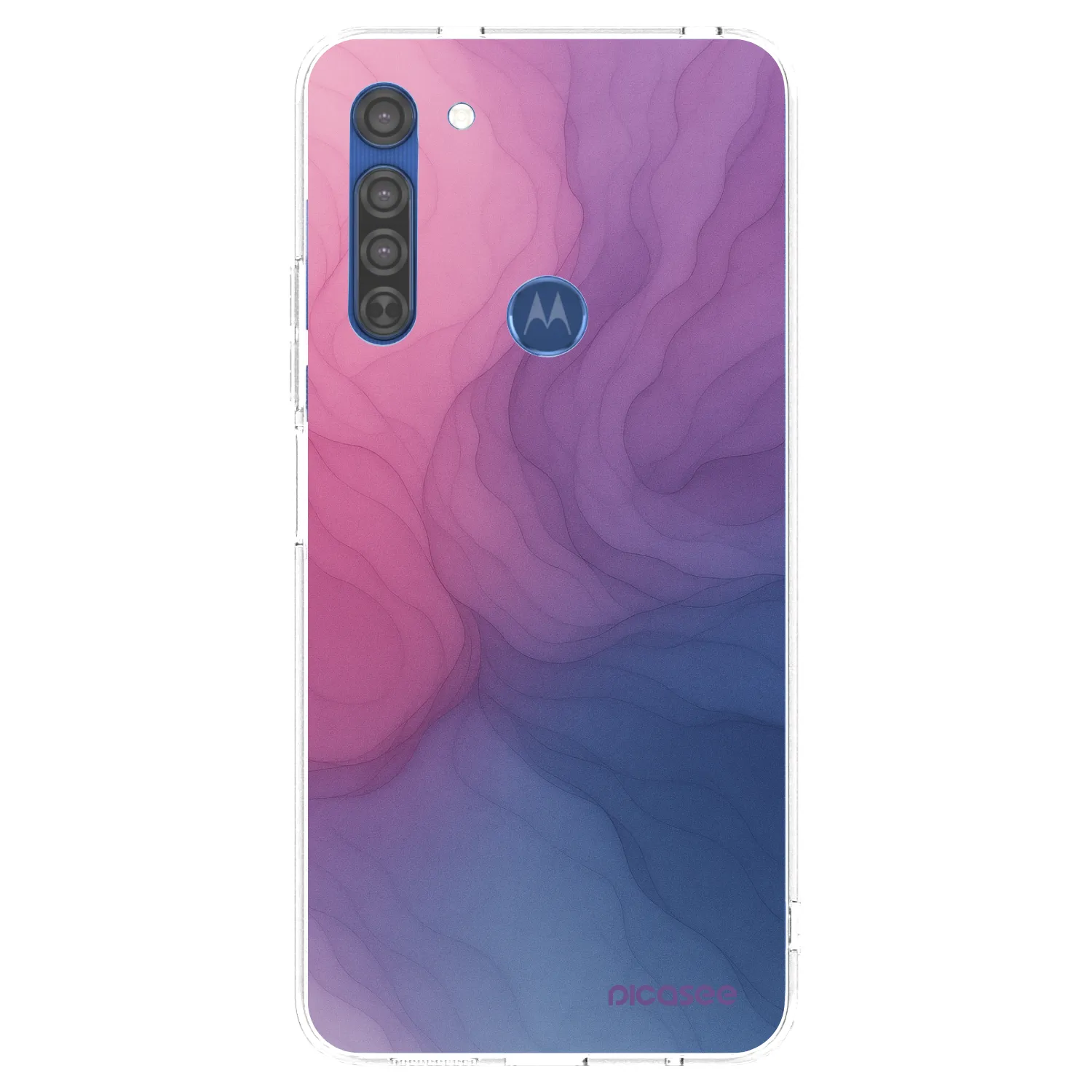 Picasee silikonska prozirna maskica za Motorola Moto G8 - Silk