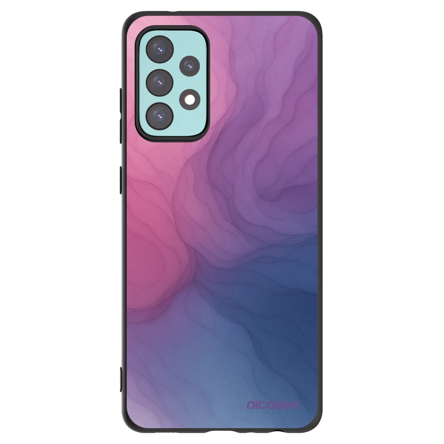 Picasee crna silikonska maskica za Samsung Galaxy A72 A725F - Silk