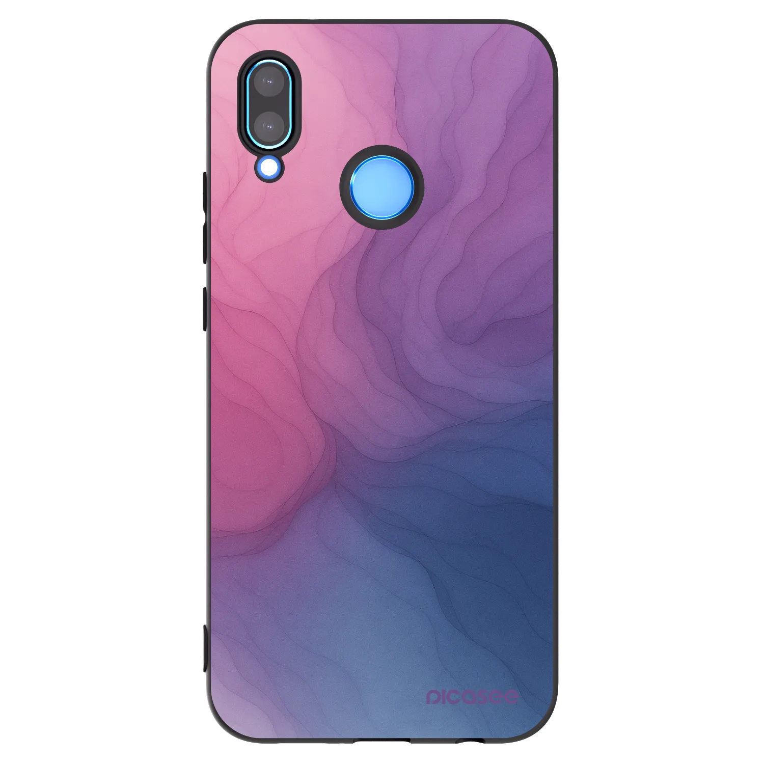 Picasee crna silikonska maskica za Huawei P20 Lite - Silk
