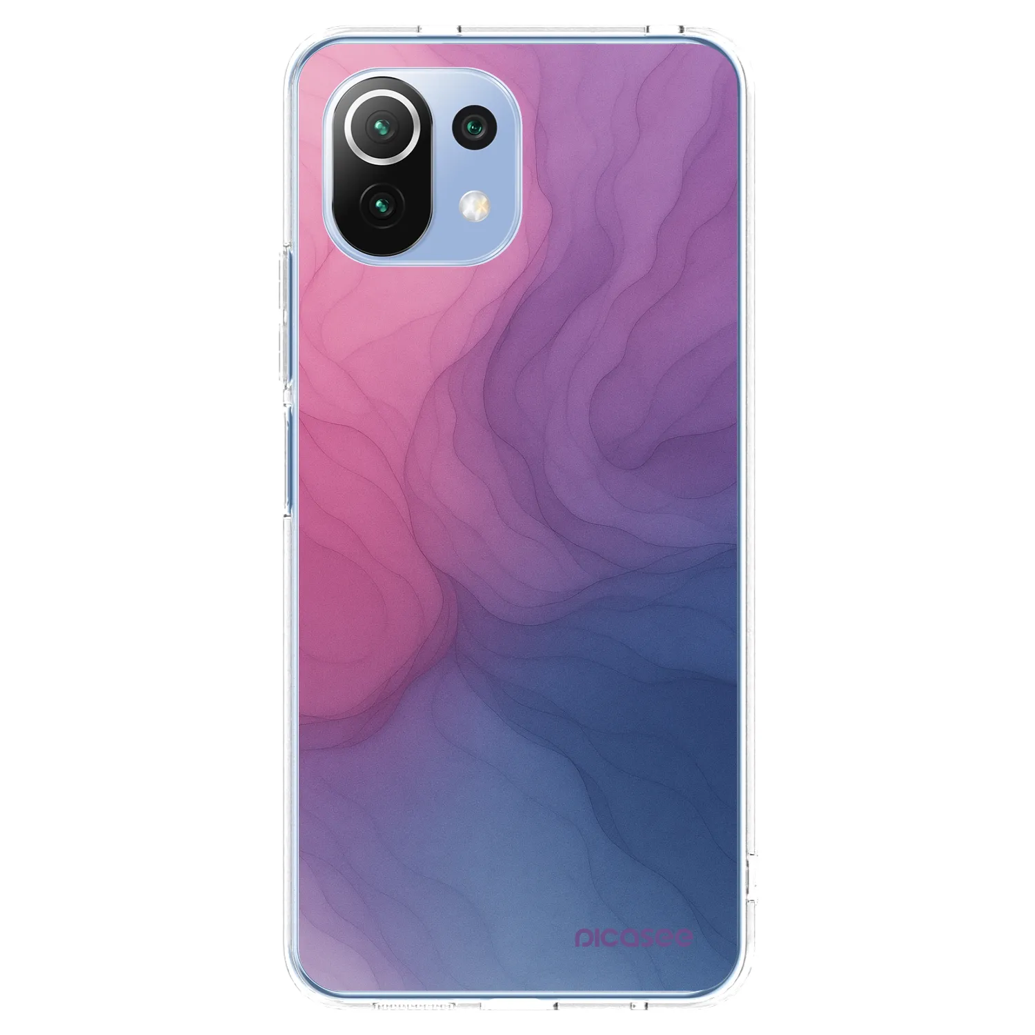 Picasee silikonska prozirna maskica za Xiaomi 11 Lite 5G NE - Silk