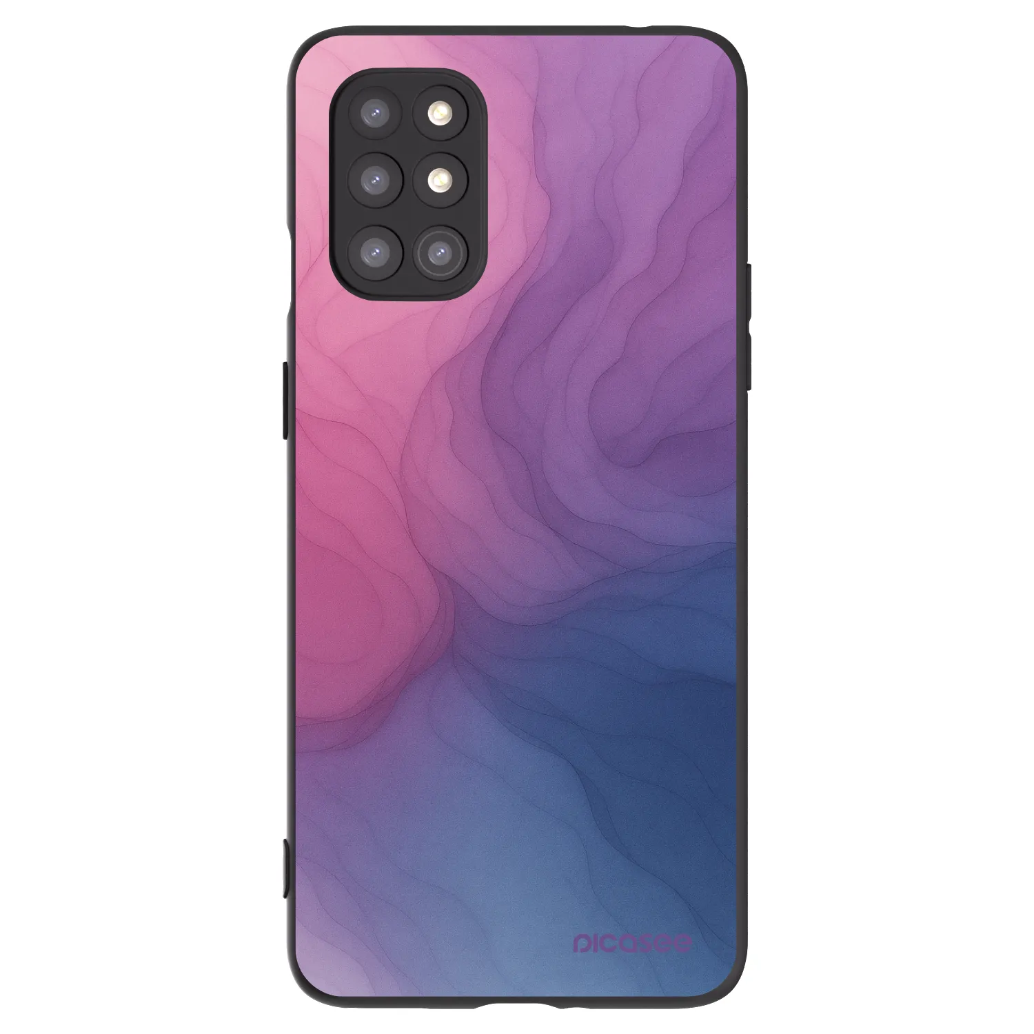 Picasee crna silikonska maskica za OnePlus 8T - Silk