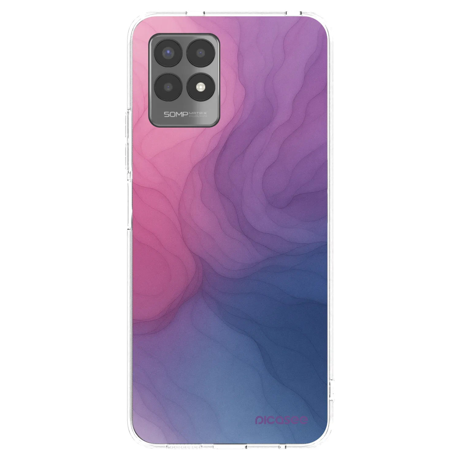 Picasee silikonska prozirna maskica za Realme 8i - Silk