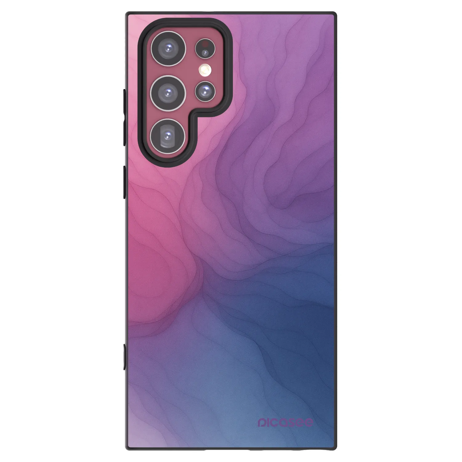 Picasee crna silikonska maskica za Samsung Galaxy S22 Ultra 5G - Silk