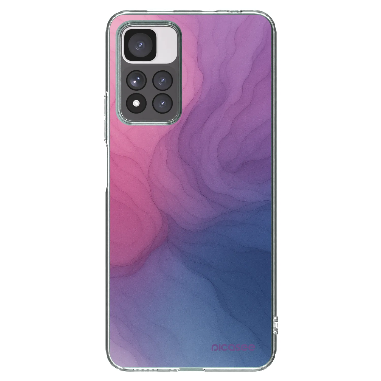Picasee silikonska prozirna maskica za Xiaomi Redmi Note 11 Pro+ 5G - Silk