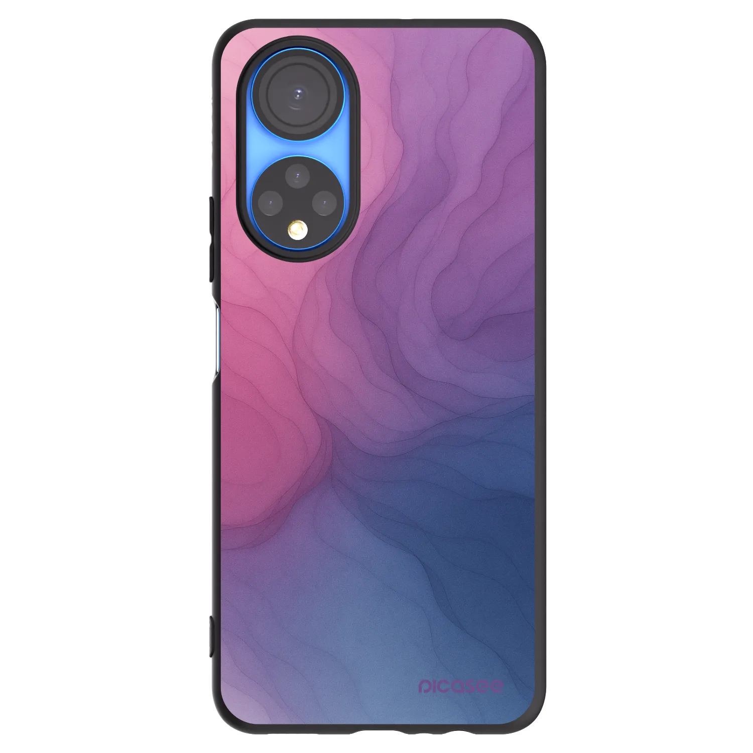 Picasee crna silikonska maskica za Honor X7 - Silk