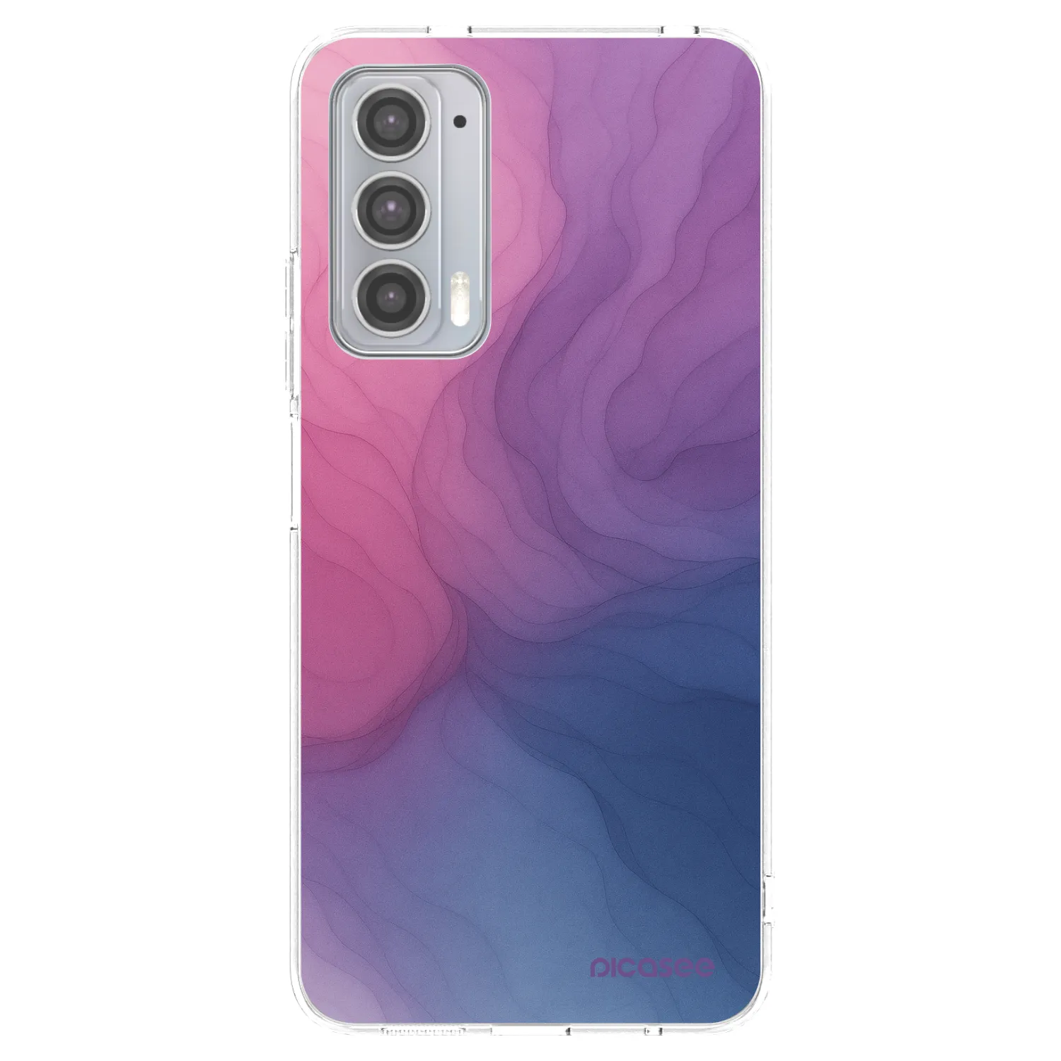 Picasee silikonska prozirna maskica za Motorola Edge 20 - Silk