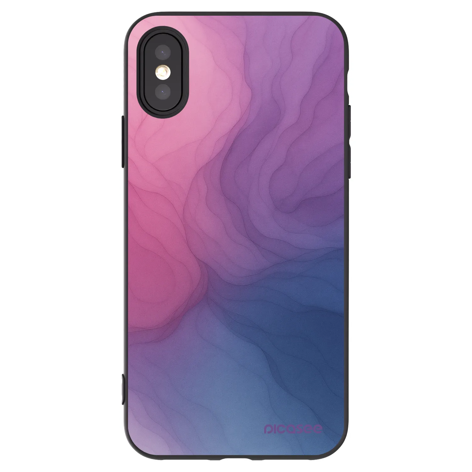 Picasee crna silikonska maskica za Apple iPhone X/XS - Silk