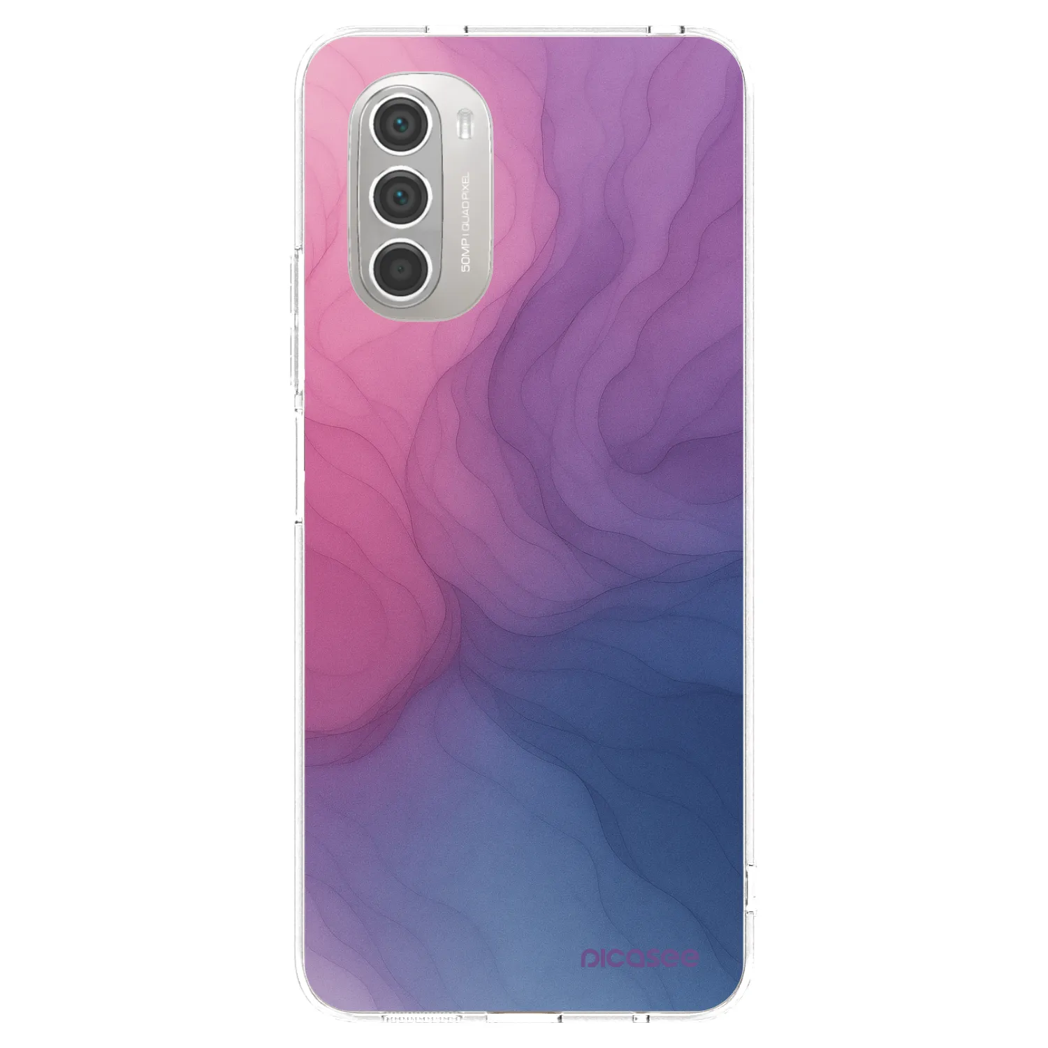 Picasee silikonska prozirna maskica za Motorola Moto G51 - Silk