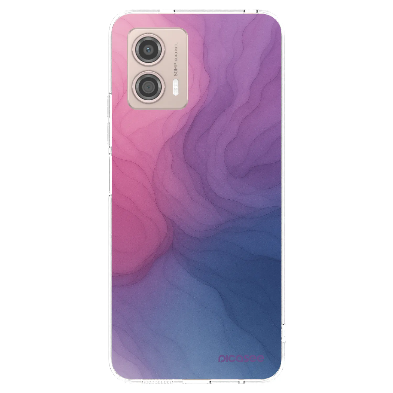 Picasee silikonska prozirna maskica za Motorola Moto G53 5G - Silk