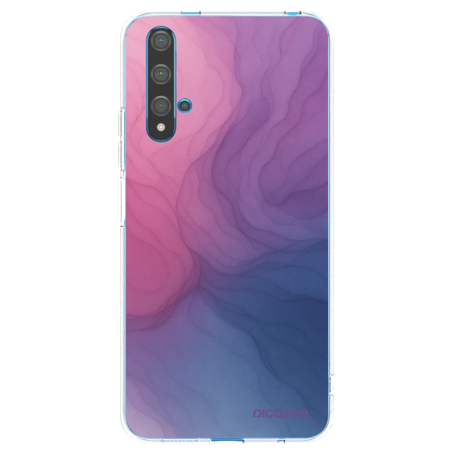 Picasee silikonska prozirna maskica za Huawei Nova 5T - Silk