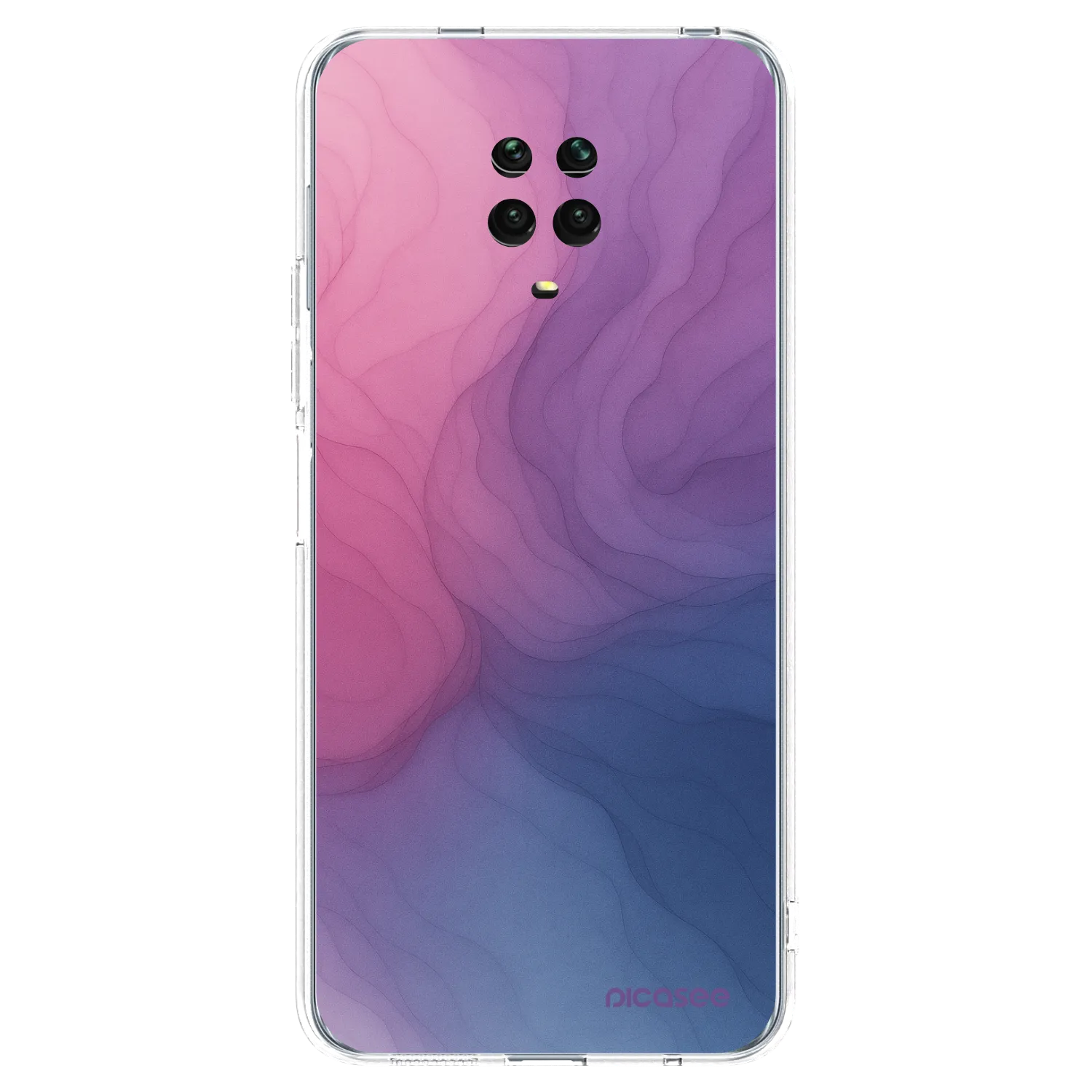 Picasee silikonska prozirna maskica za Xiaomi Redmi Note 9 Pro - Silk