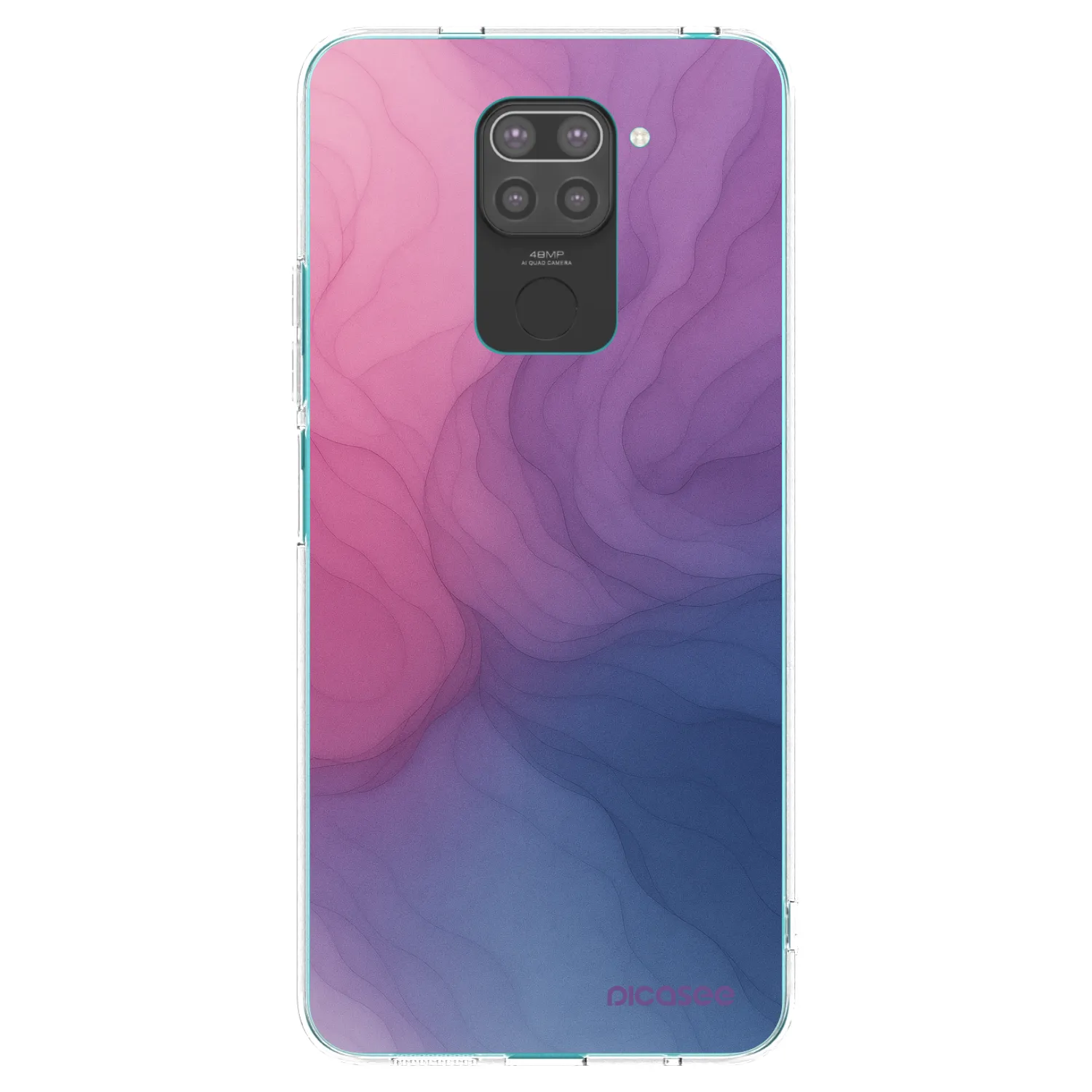 Picasee crna silikonska maskica za Xiaomi Redmi Note 9 - Silk