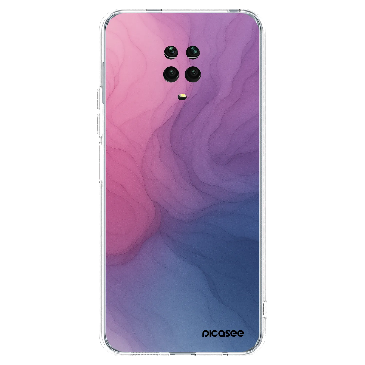 Picasee silikonska prozirna maskica za Xiaomi Redmi Note 9S - Silk