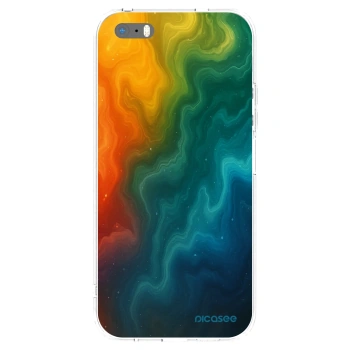 Picasee silikonska prozirna maskica za Apple iPhone 5/5S/SE - Solar