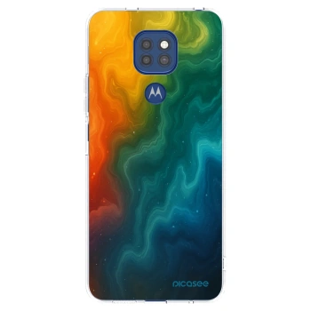 Picasee silikonska prozirna maskica za Motorola Moto G9 Play - Solar