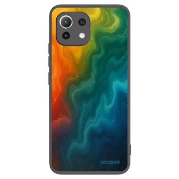 Picasee crna silikonska maskica za Xiaomi Mi 11 Lite - Solar