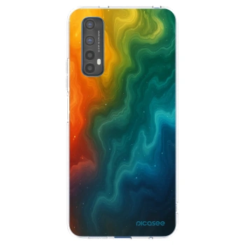 Picasee silikonska prozirna maskica za Realme 7 - Solar