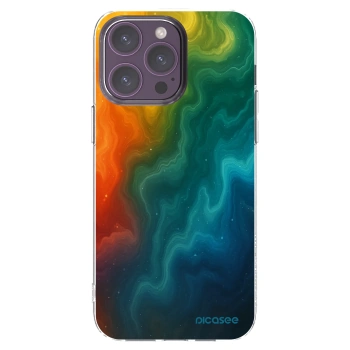 Picasee silikonska prozirna maskica za Apple iPhone 14 Pro Max - Solar