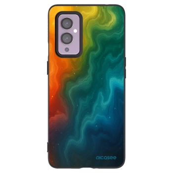 Picasee crna silikonska maskica za OnePlus 9 - Solar