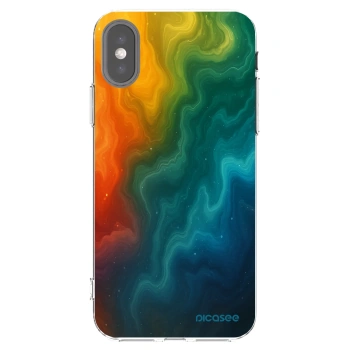 Picasee silikonska prozirna maskica za Apple iPhone X/XS - Solar