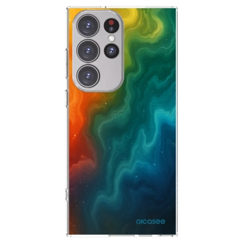 Picasee silikonska prozirna maskica za Samsung Galaxy S23 Ultra 5G - Solar