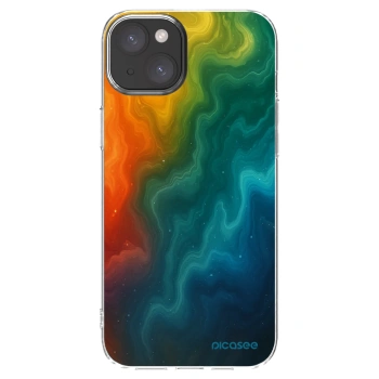 Picasee silikonska prozirna maskica za Apple iPhone 15 Plus - Solar