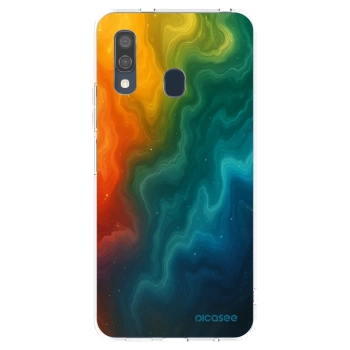 Picasee silikonska prozirna maskica za Samsung Galaxy A40 A405F - Solar
