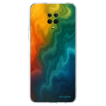 Picasee silikonska prozirna maskica za Xiaomi Redmi Note 9 Pro - Solar