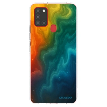 Picasee silikonska prozirna maskica za Samsung Galaxy A21s - Solar