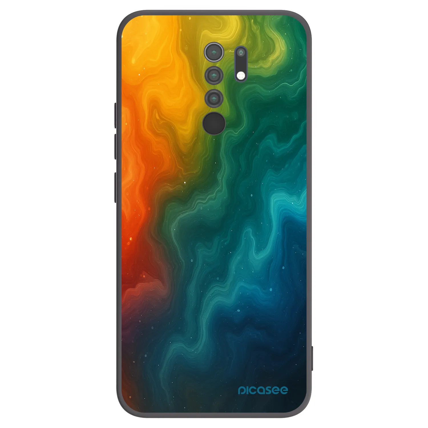 Picasee crna silikonska maskica za Xiaomi Redmi 9 - Solar