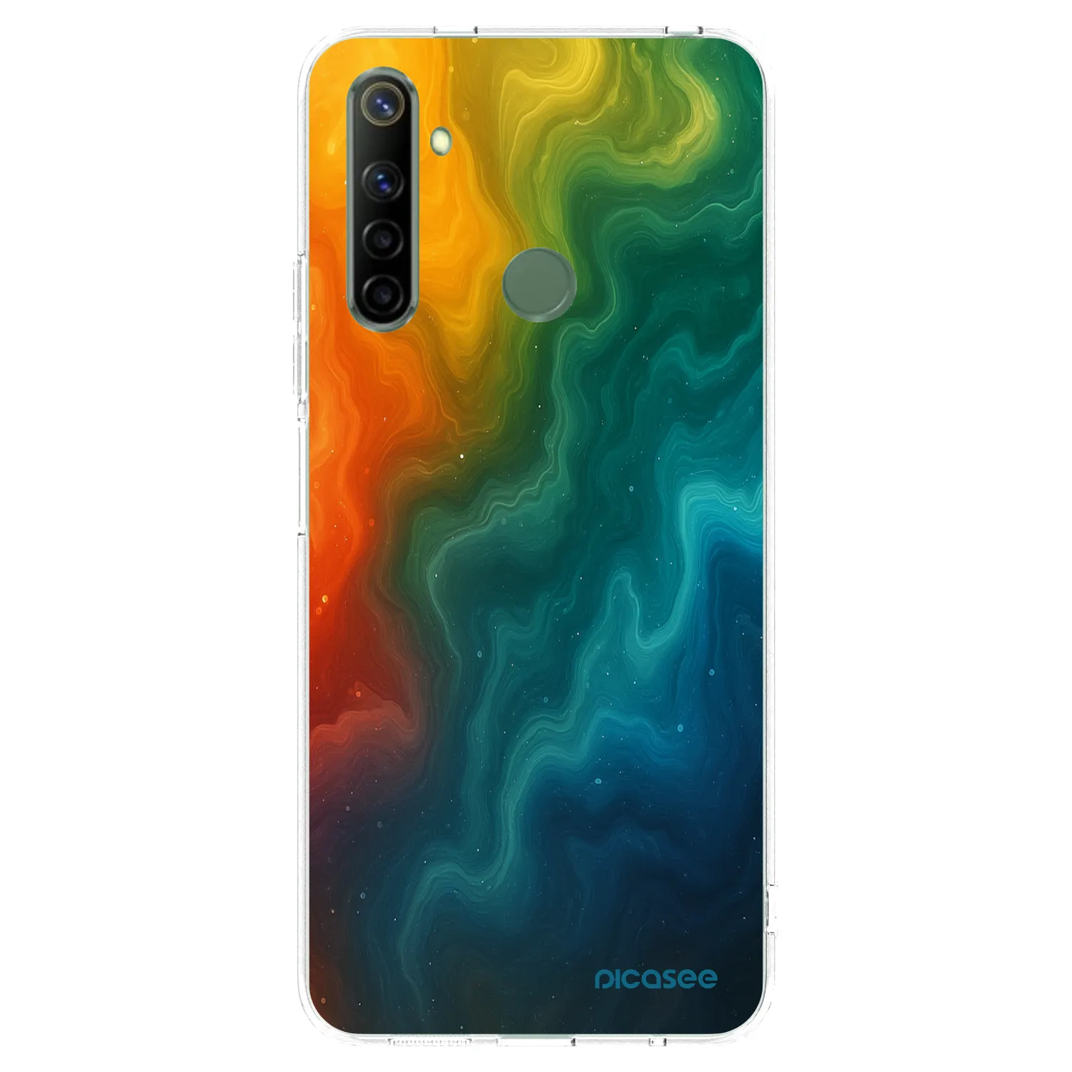 Picasee silikonska prozirna maskica za Realme 6i - Solar