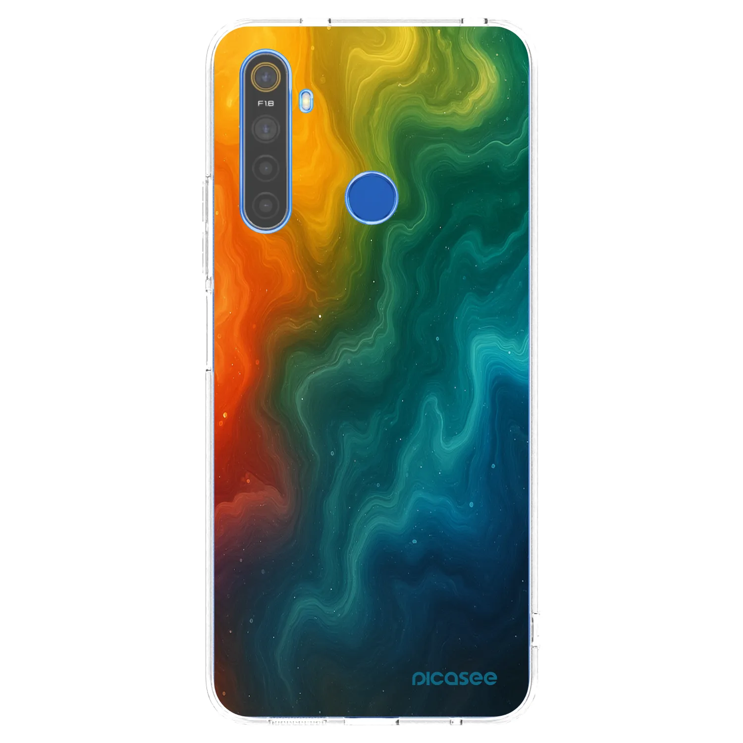 Picasee silikonska prozirna maskica za Realme 5 - Solar