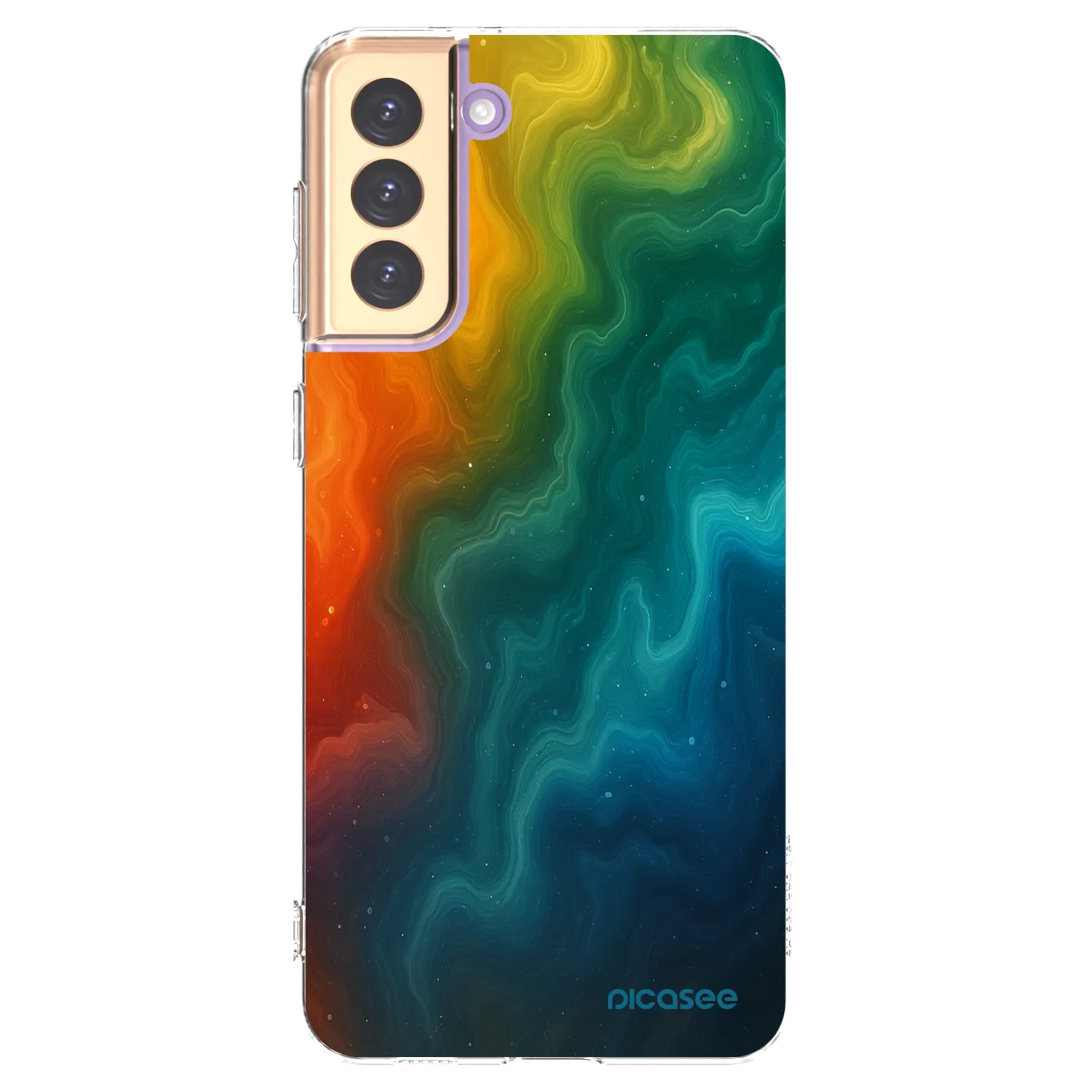 Picasee silikonska prozirna maskica za Samsung Galaxy S21+ 5G G996F - Solar