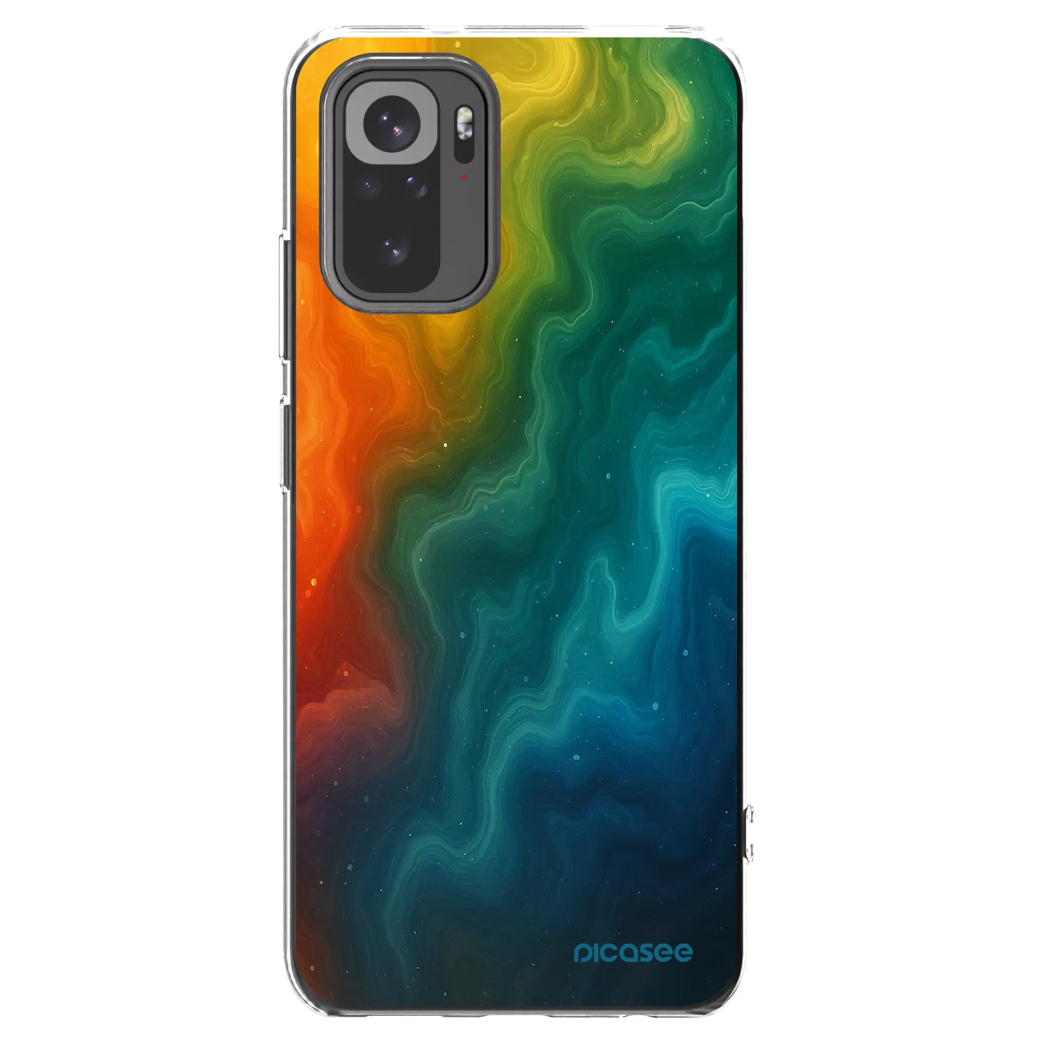 Picasee silikonska prozirna maskica za Xiaomi Redmi Note 10 - Solar