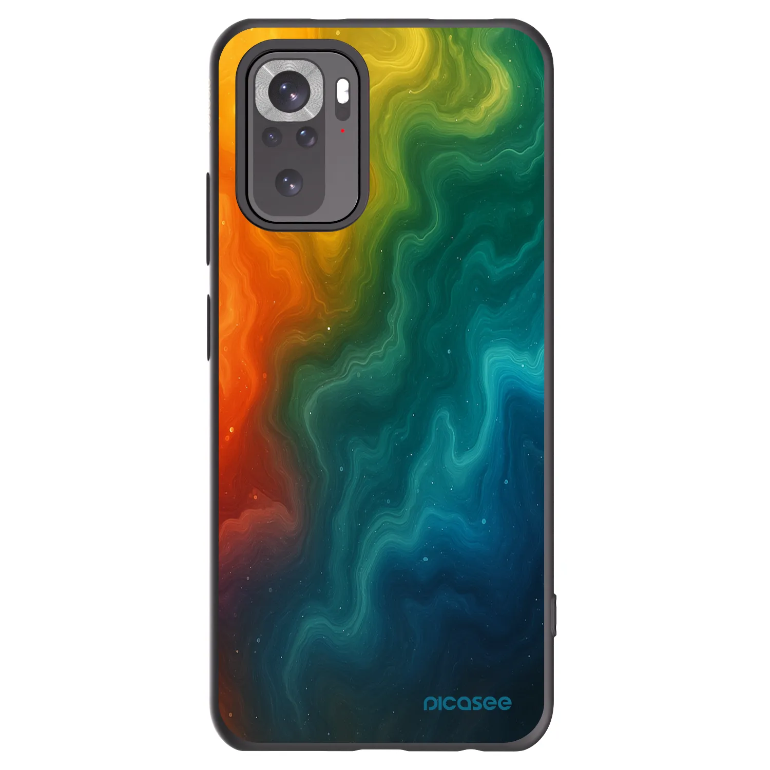 Picasee crna silikonska maskica za Xiaomi Redmi Note 10 - Solar