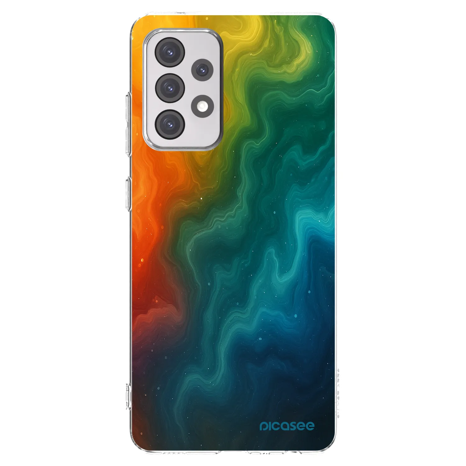 Picasee silikonska prozirna maskica za Samsung Galaxy A52 5G A525F - Solar