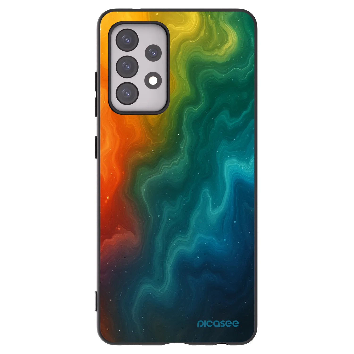 Picasee crna silikonska maskica za Samsung Galaxy A52 5G A525F - Solar