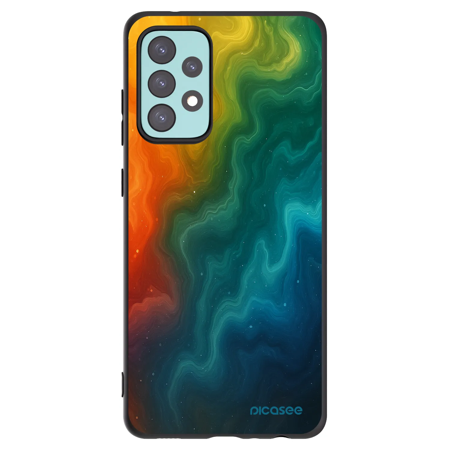 Picasee crna silikonska maskica za Samsung Galaxy A72 A725F - Solar