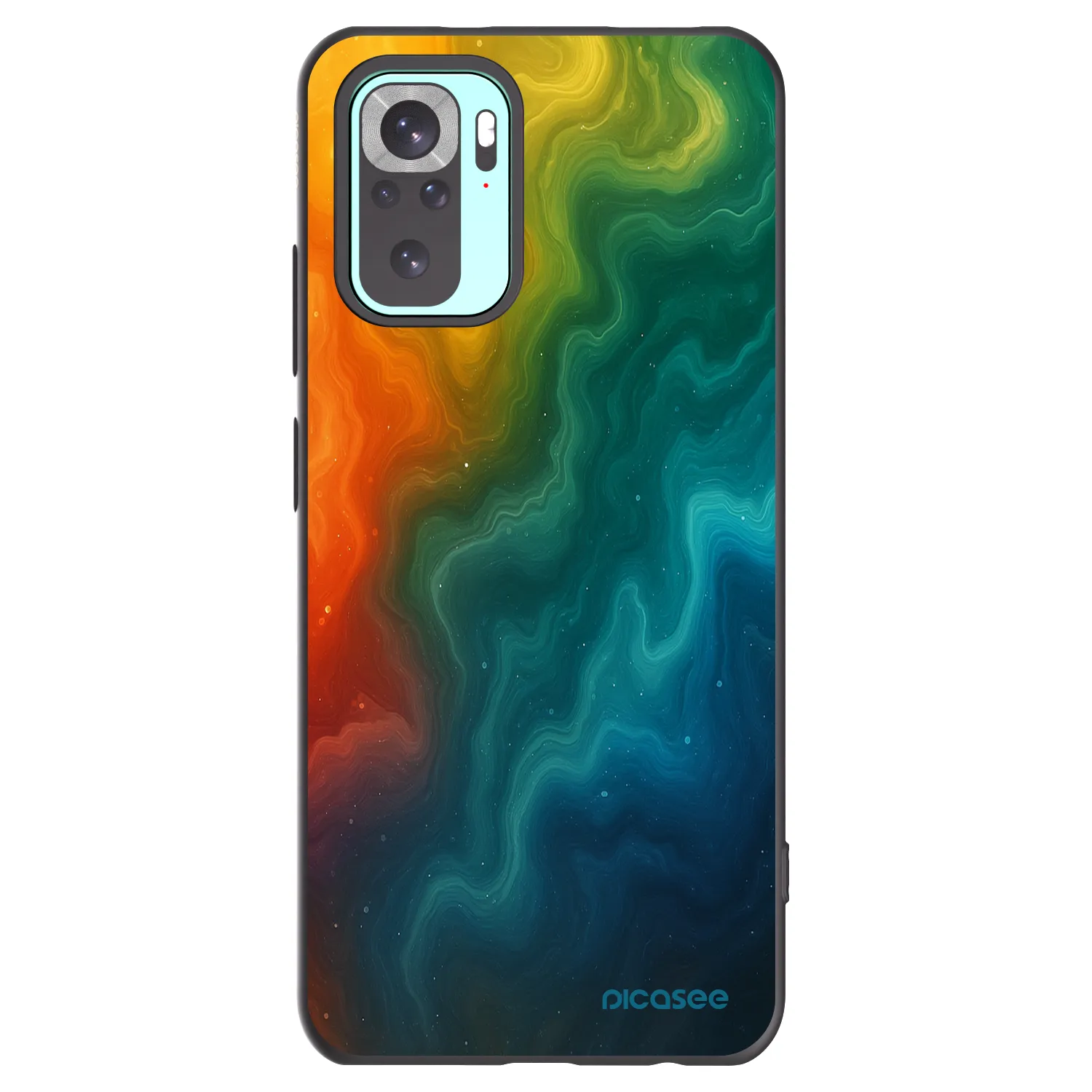 Picasee crna silikonska maskica za Xiaomi Redmi Note 10 Pro - Solar
