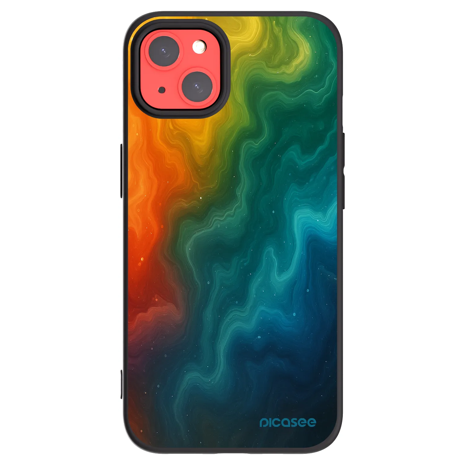 Picasee crna silikonska maskica za Apple iPhone 13 - Solar