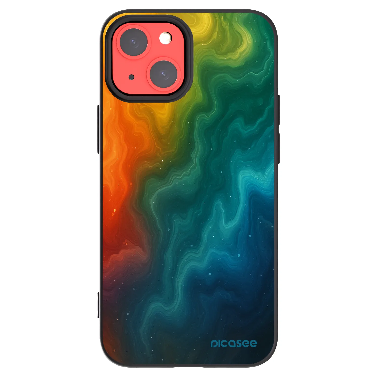 Picasee crna silikonska maskica za Apple iPhone 13 mini - Solar
