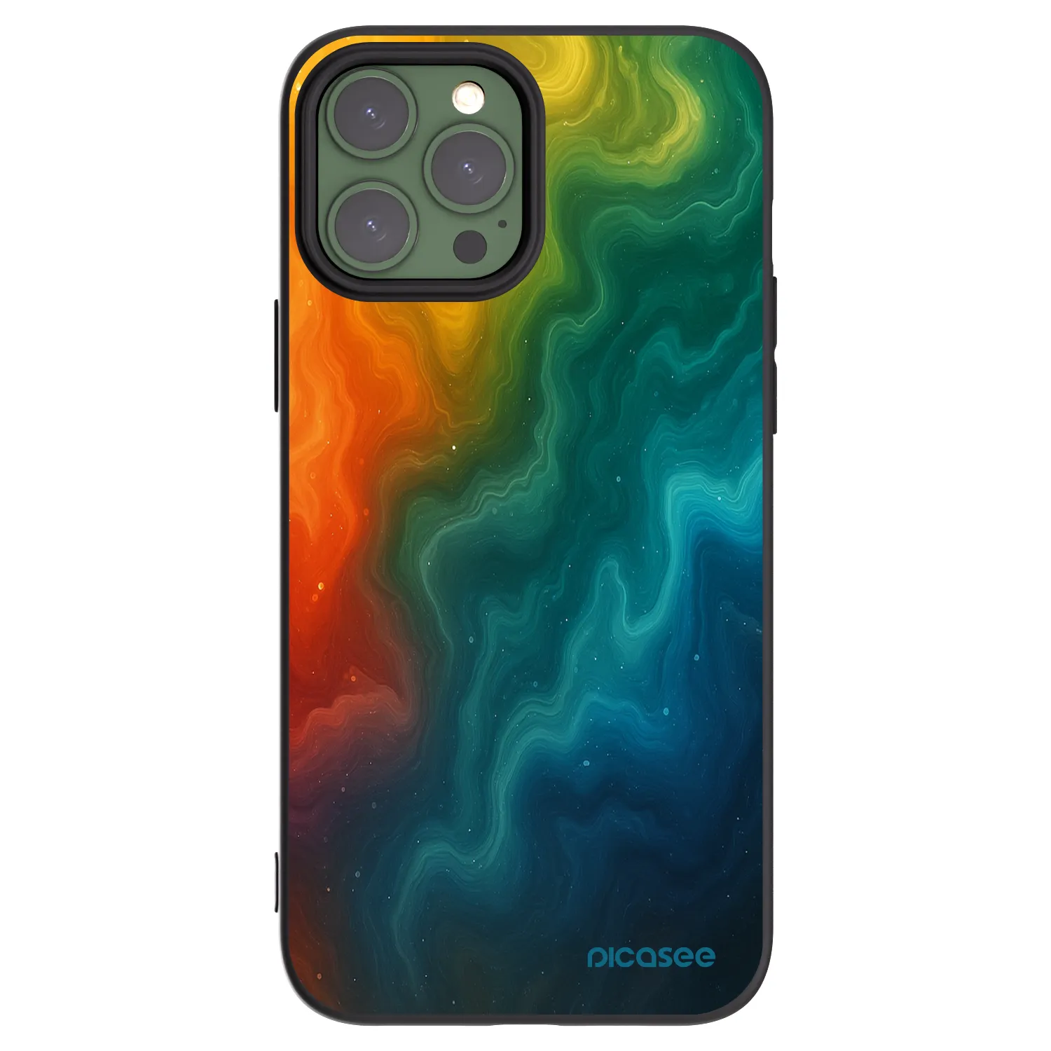 Picasee crna silikonska maskica za Apple iPhone 13 Pro Max - Solar