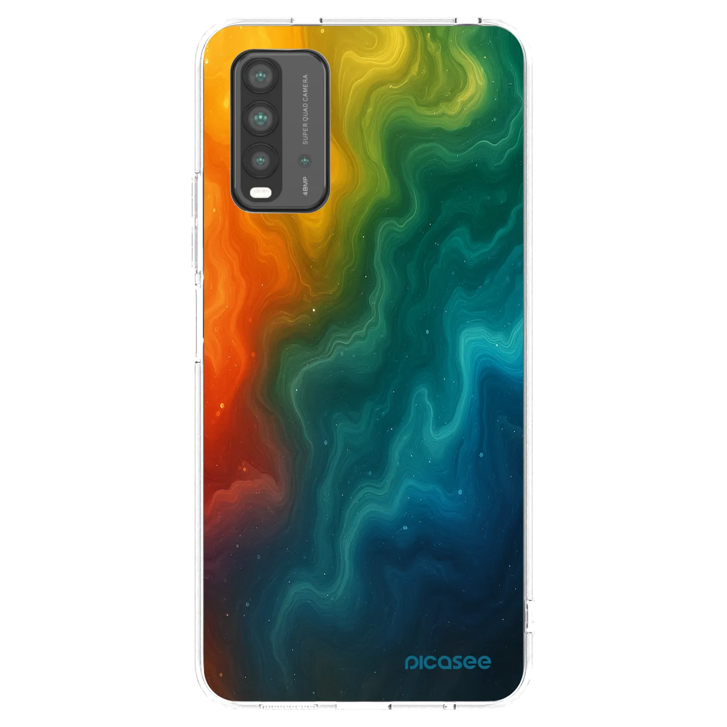 Picasee silikonska prozirna maskica za Xiaomi Redmi 9T - Solar
