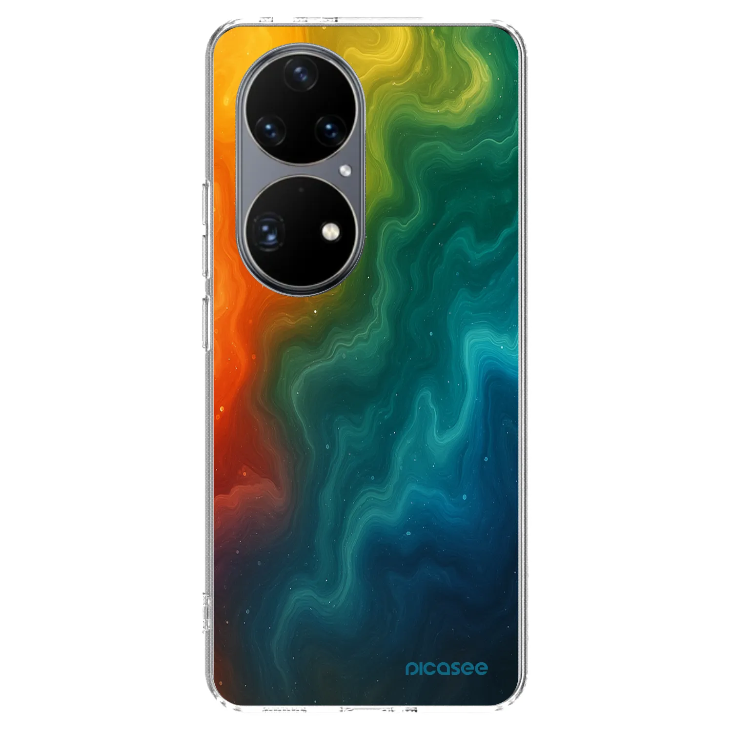 Picasee silikonska prozirna maskica za Huawei P50 - Solar
