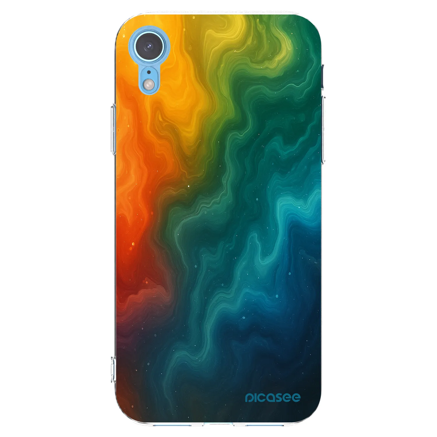 Picasee silikonska prozirna maskica za Apple iPhone XR - Solar