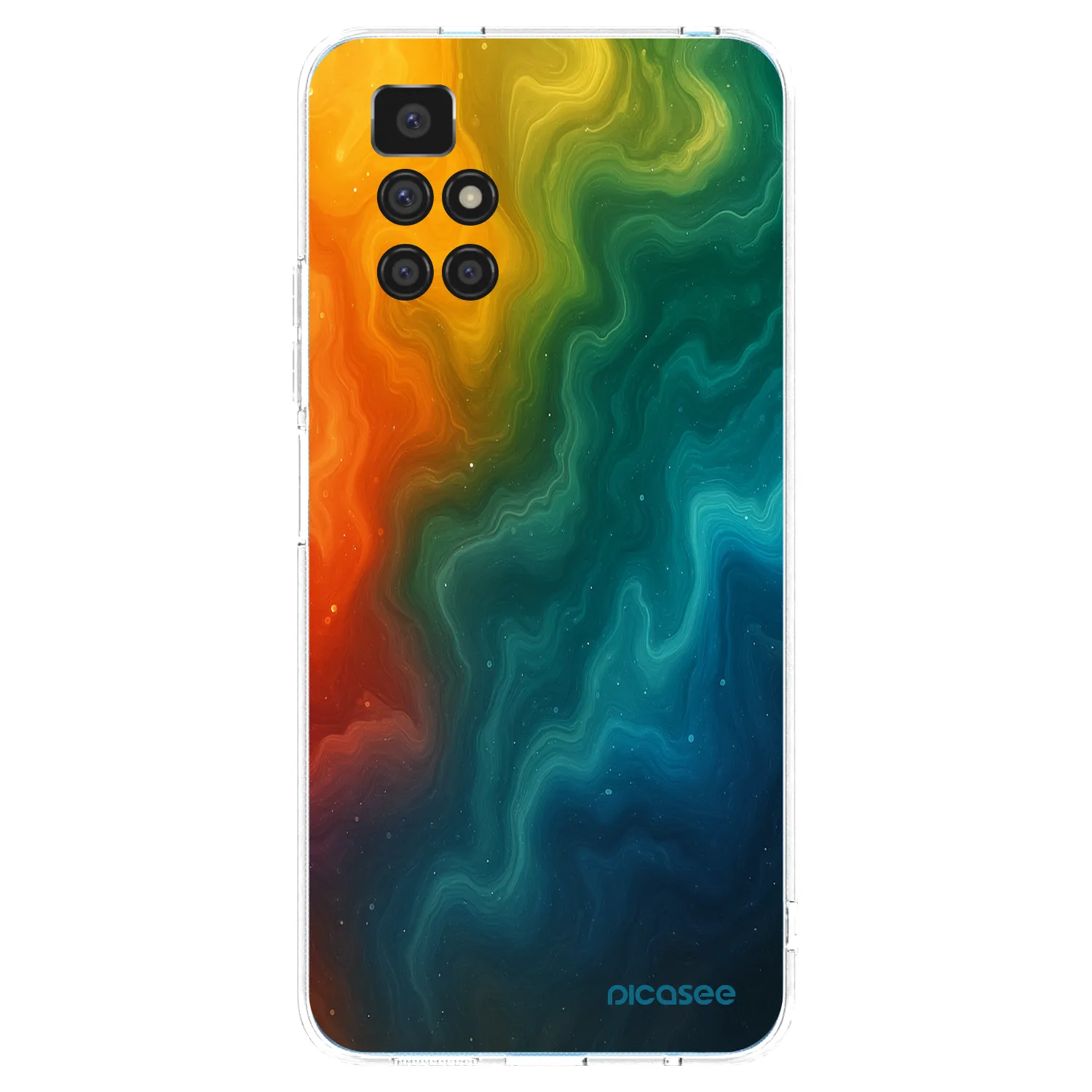 Picasee silikonska prozirna maskica za Xiaomi Redmi 10 - Solar