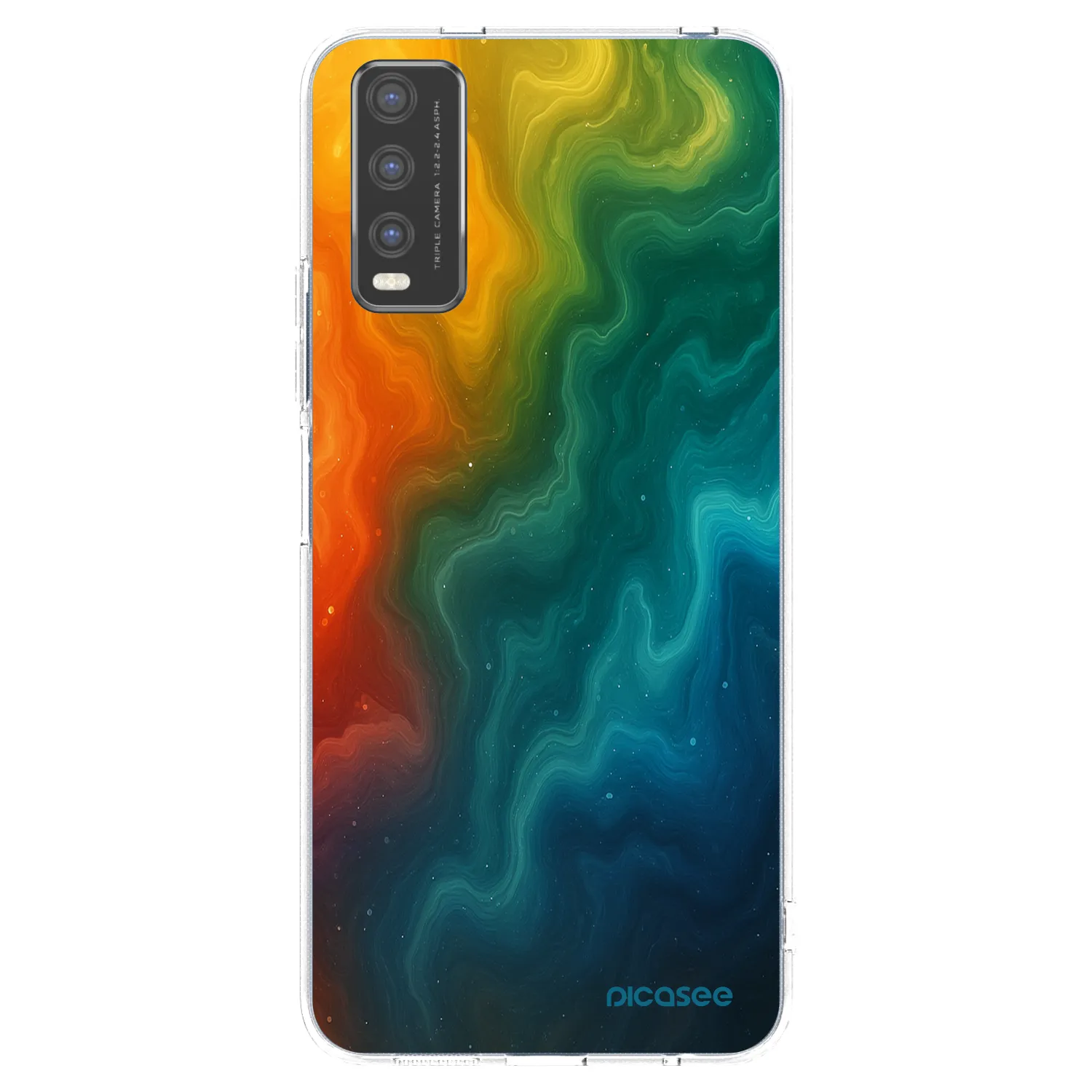 Picasee silikonska prozirna maskica za Vivo Y20s - Solar