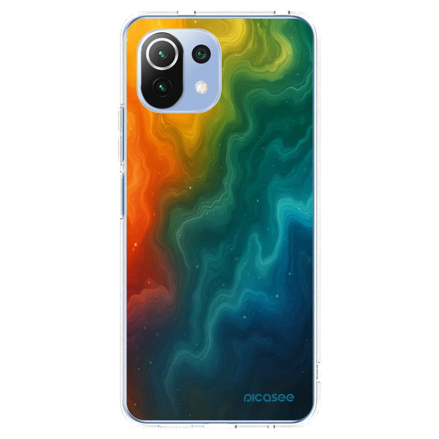Picasee silikonska prozirna maskica za Xiaomi 11 Lite 5G NE - Solar