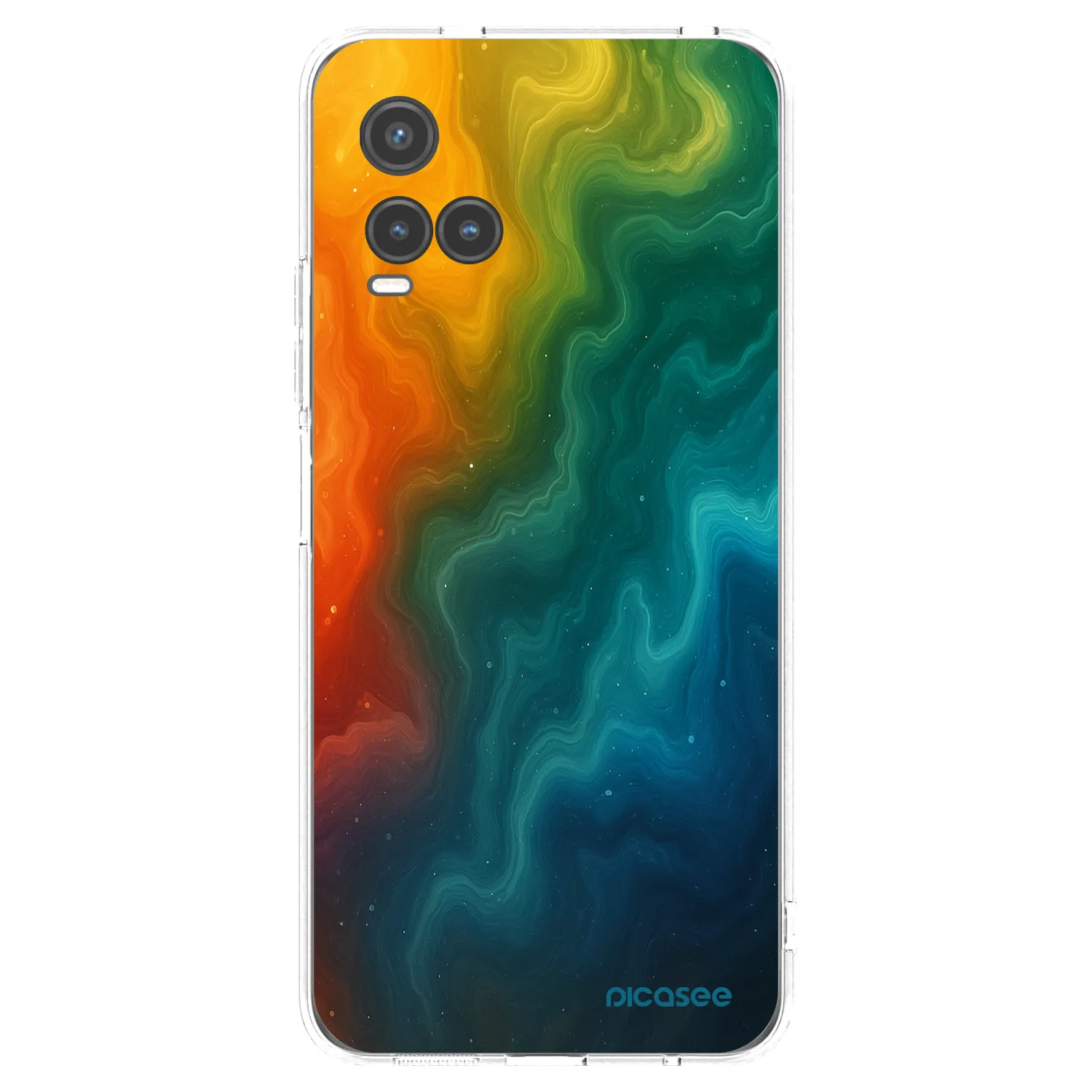 Picasee silikonska prozirna maskica za Vivo Y33s - Solar