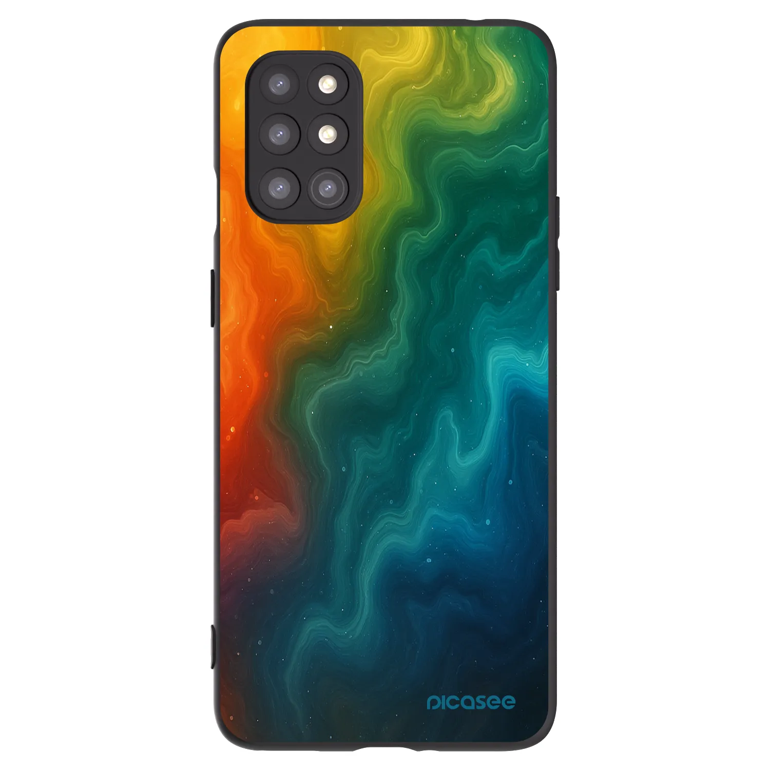 Picasee crna silikonska maskica za OnePlus 8T - Solar